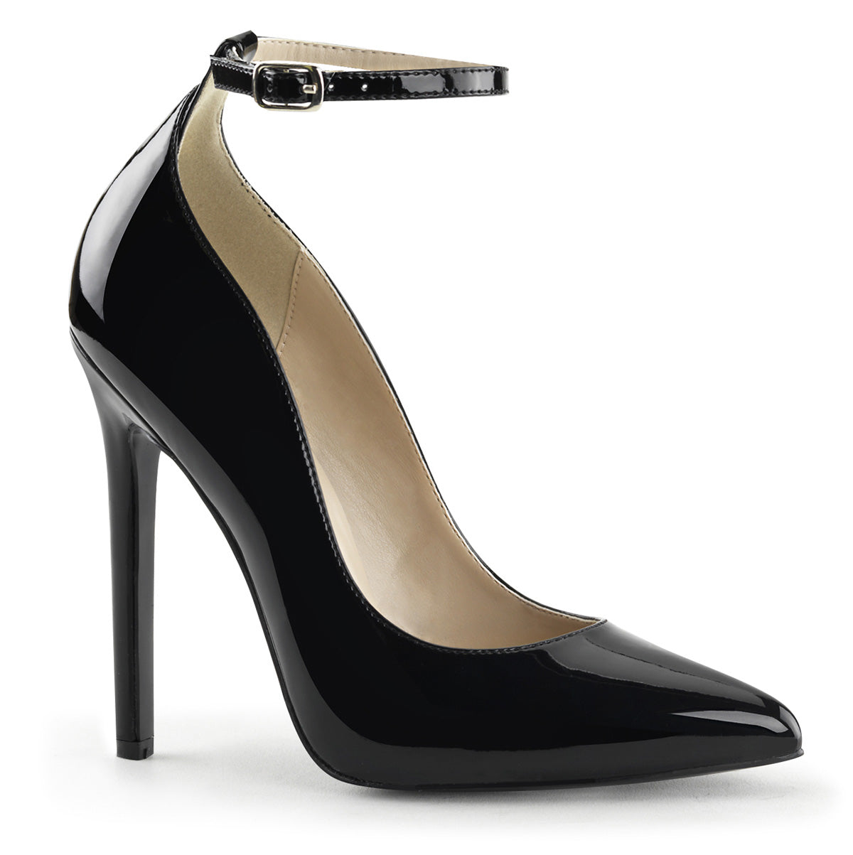 Black 5 Inch Bedroom Style Single Sole Shoes - Pleaser SEXY-23