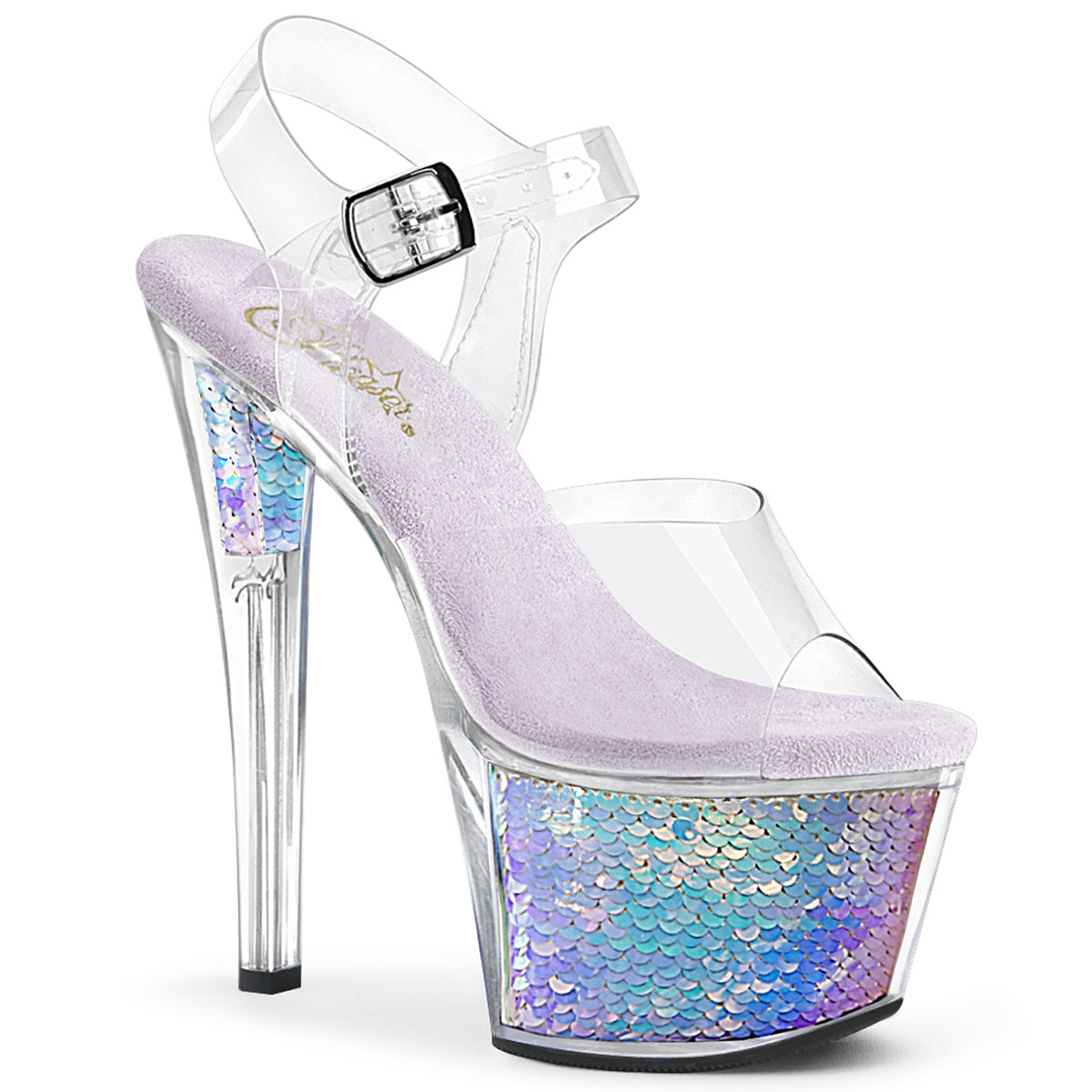 Sky-308MC Pleasers Platform Shoes (tacones de baile exóticos) Pleasers de tacón de 7 pulgadas