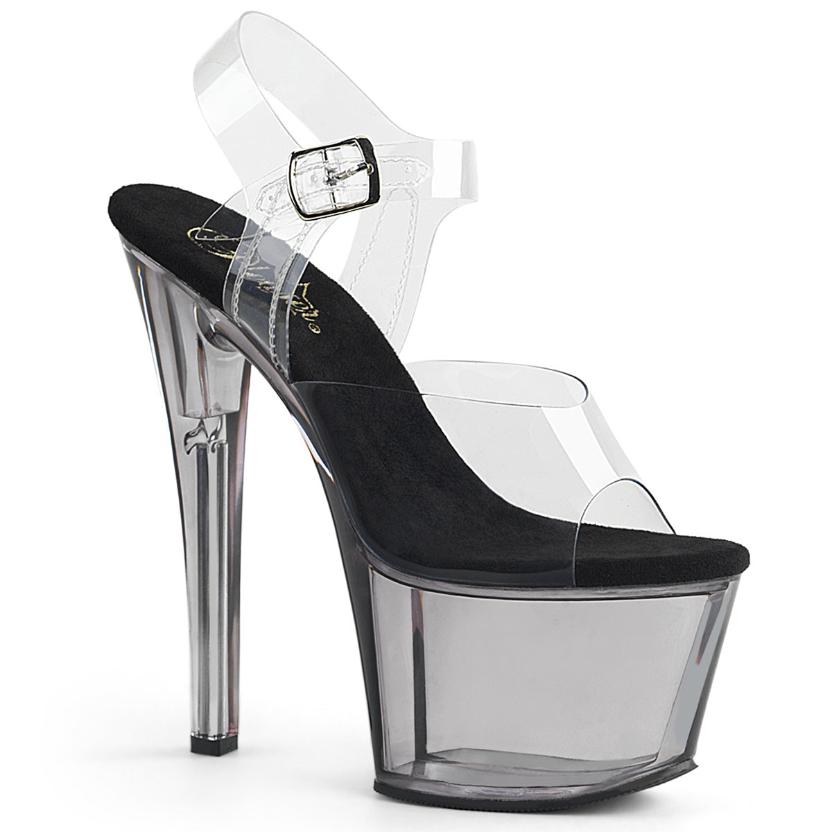Clear Smoke 7 Inch Platform Pole Platform Shoes - Pleaser SKY-308T
