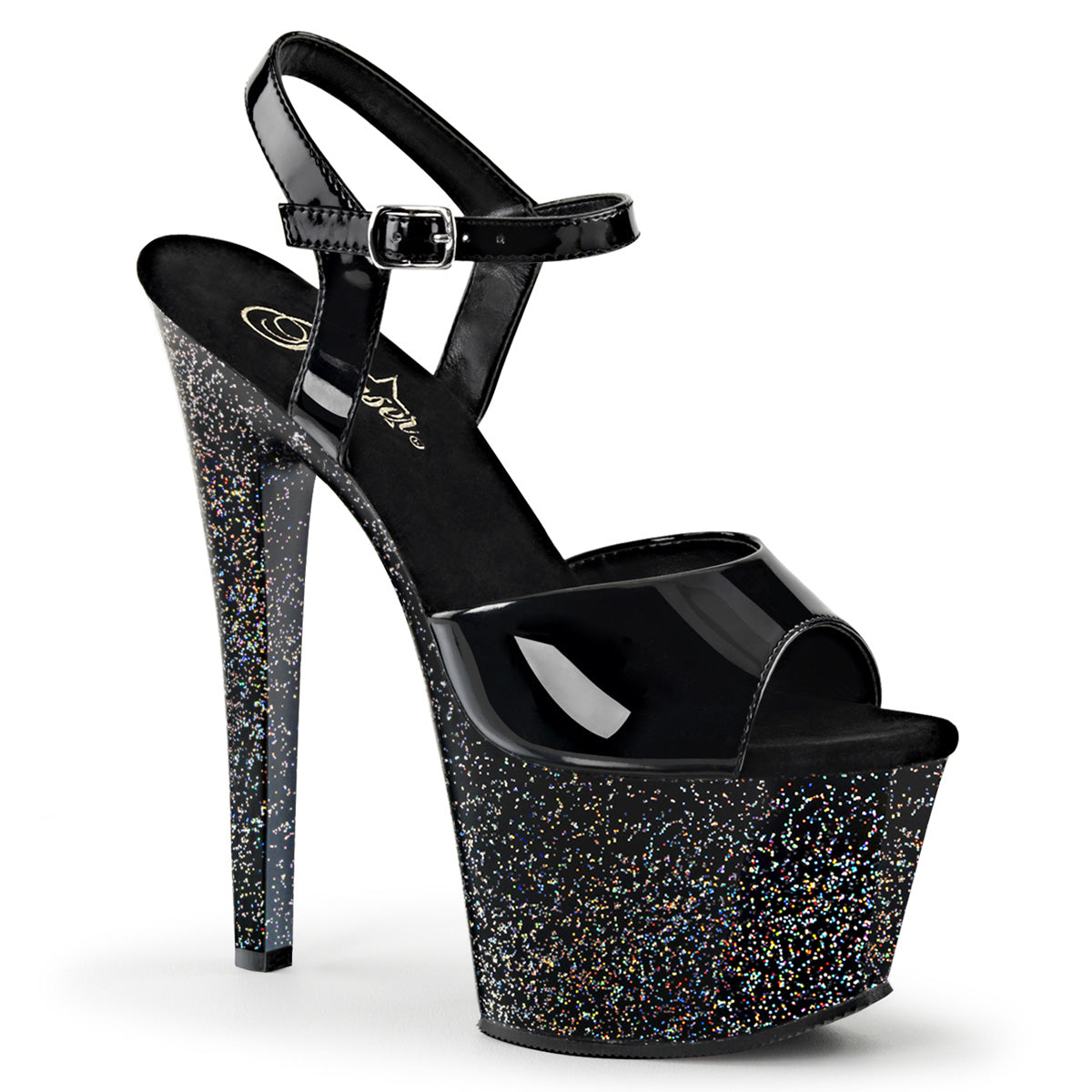 Black 7 Inch Exotic Dancing Platform Shoes - Pleaser SKY-309MG