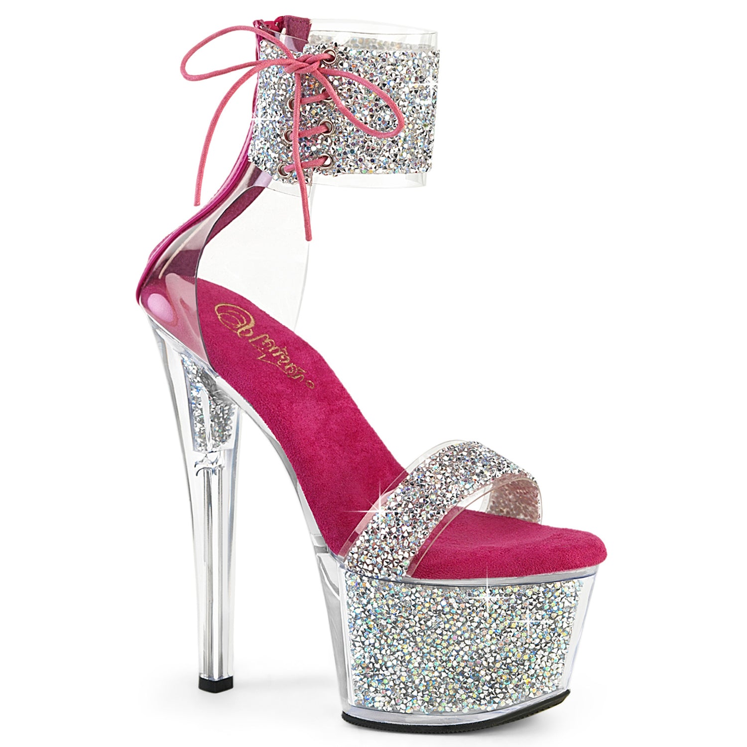Sky-327rsi Pleaser Pink Pink Hot Pink Sexy Platform Bling Platform Shoes