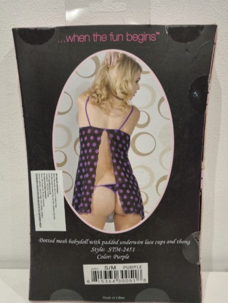 STM2451 Sexy Lingerie Purple Set
