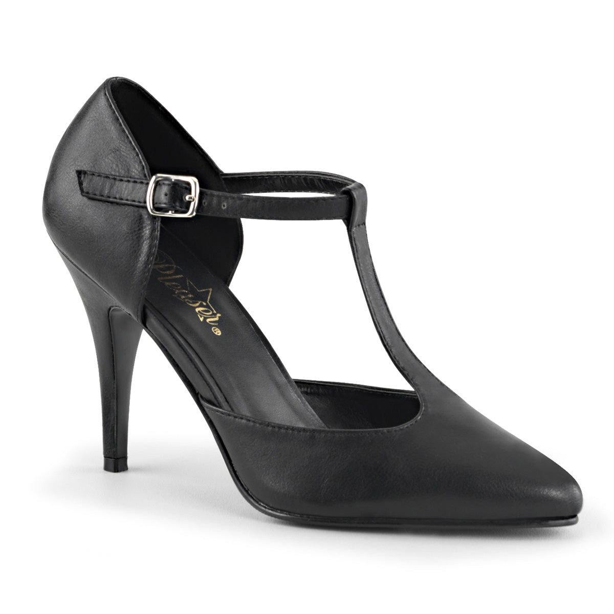 Black 4 Inch Sexy Fetish Shoes - Pleaser VANITY-415