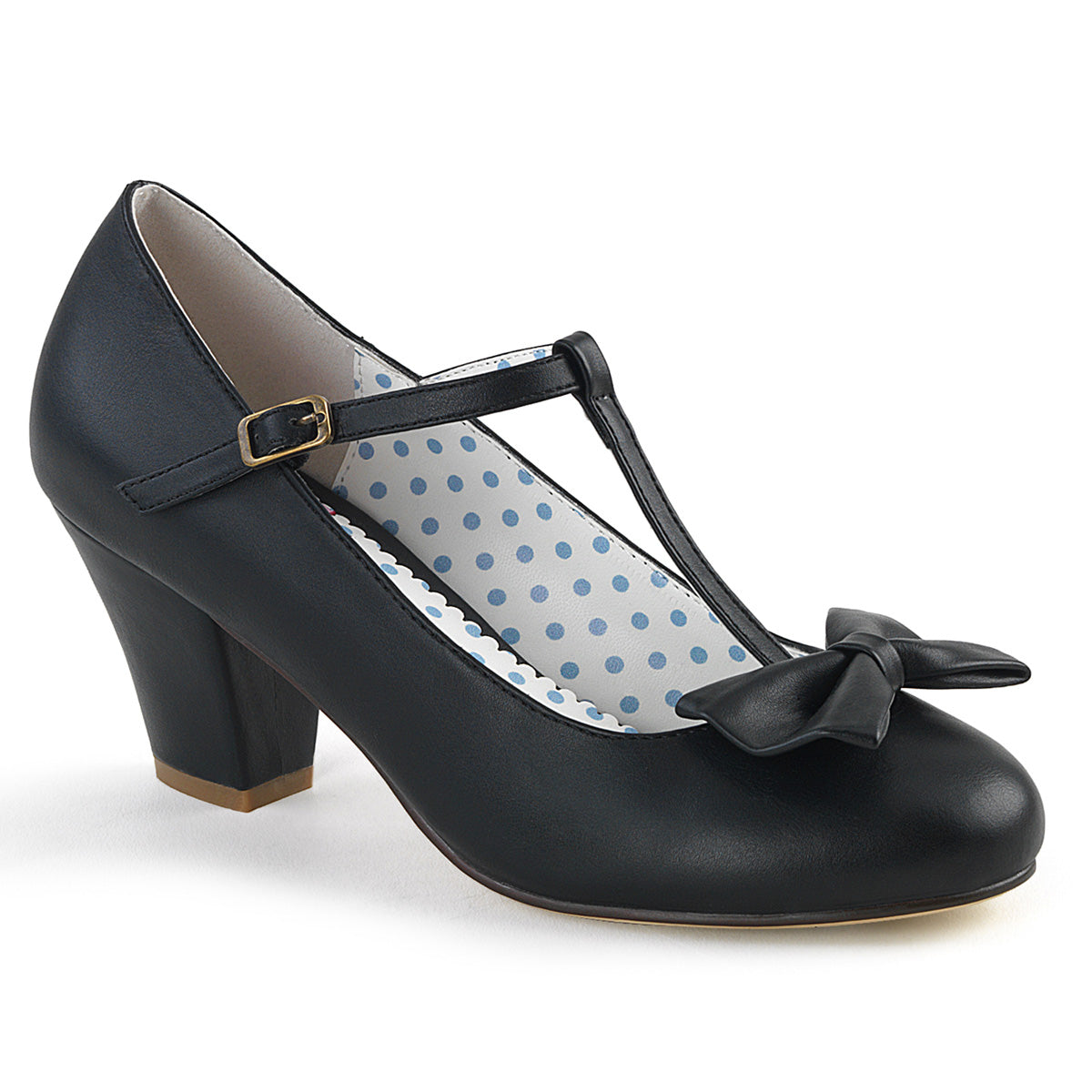 Black 2.5 Inch Glamourous Heels - Pin Up Couture WIGGLE-50