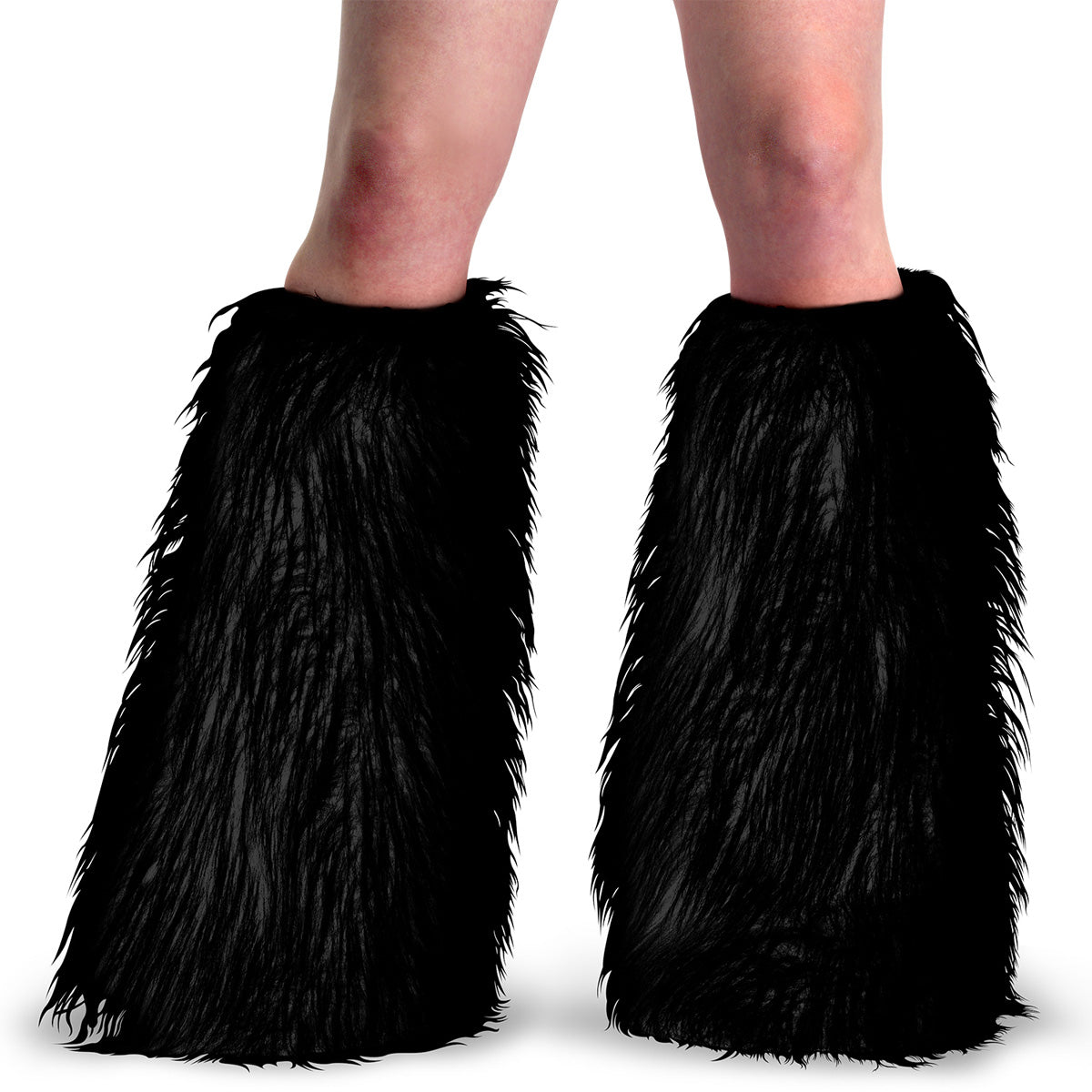 YETI-08 Demonia Blk Faux Fur Alternative Boot Covers