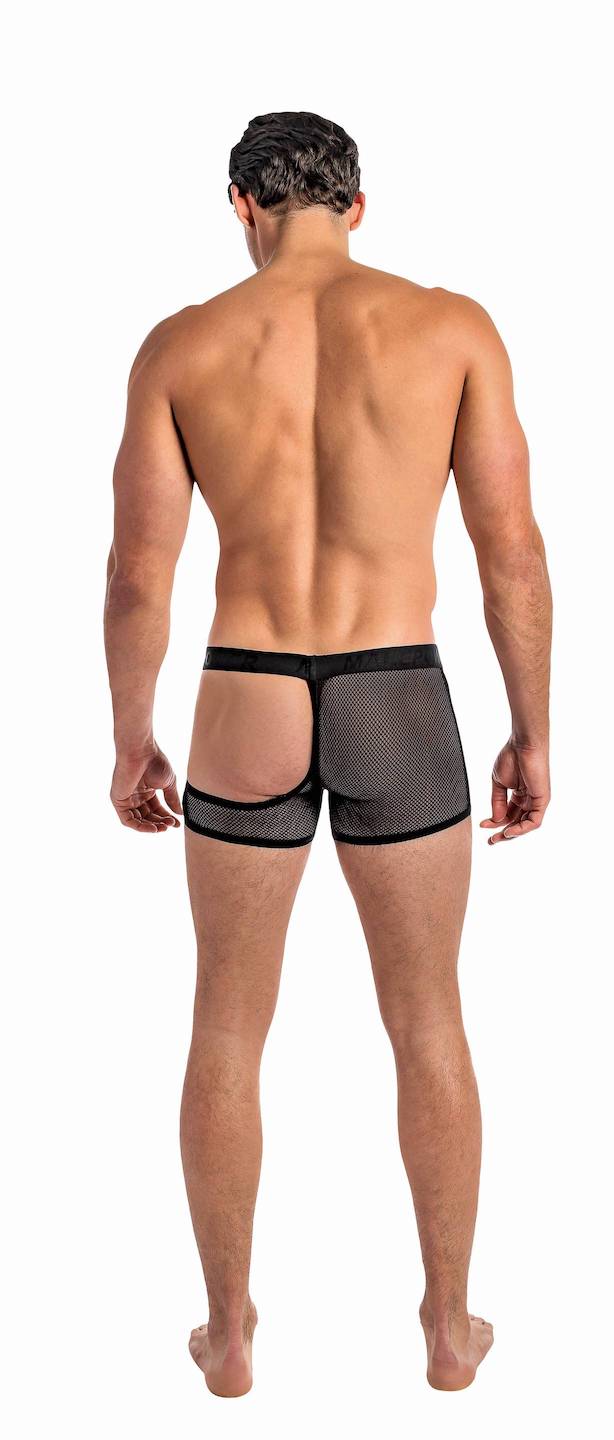 MP128231 Malepower Half Moon Short - Black
