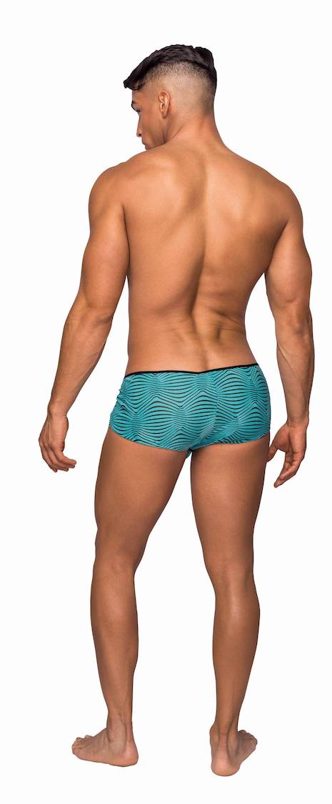 MP130234 Malepower Micro Mini Short - Seafoam/Negro
