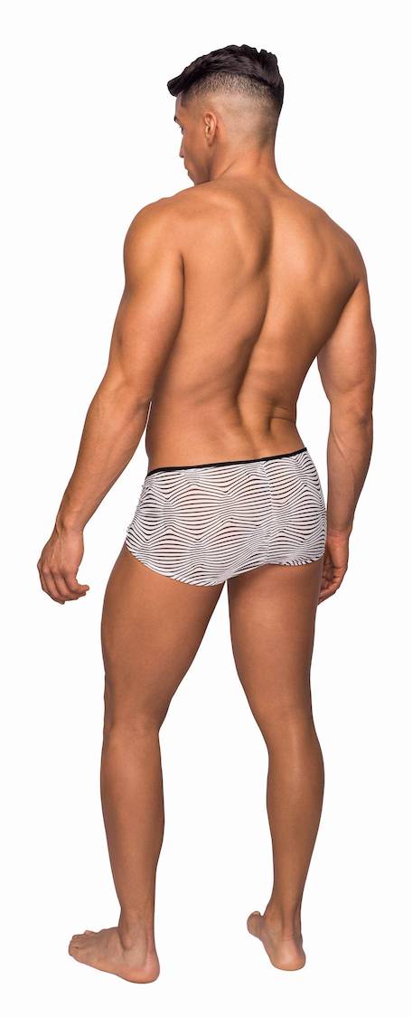 MP130234 Malepower Micro Mini Short - Negro/Blanco