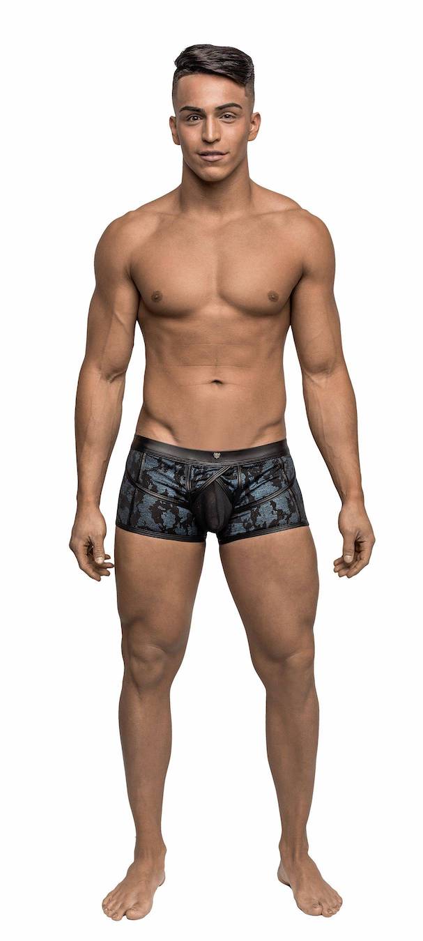 MP134238 Malepower Strappy Short - Azul/Negro