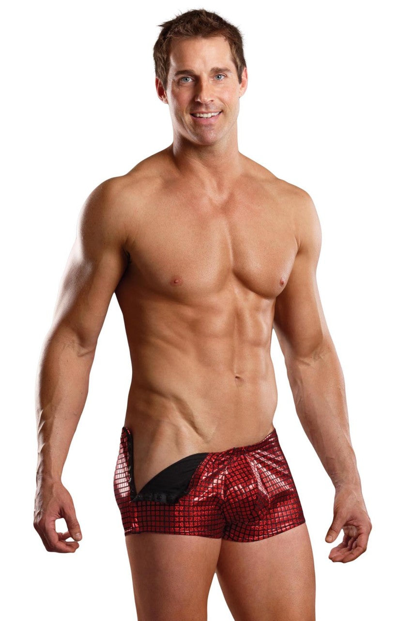 MP143189 Malepower Male Power Rip Off Shorts Red/Black