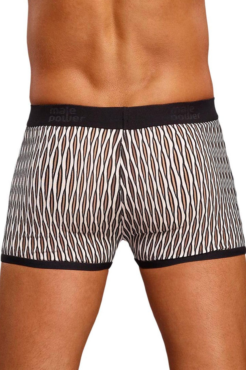 MP144173 Malepower Male Power Mini Pouch Short White/Black