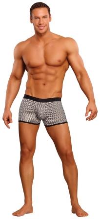 MP144173 Malepower Male Power Mini Pouch Short White/Black