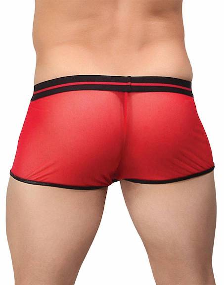 MP150157 Malepower Lo Rise Pouch Enhancer Short - Rojo