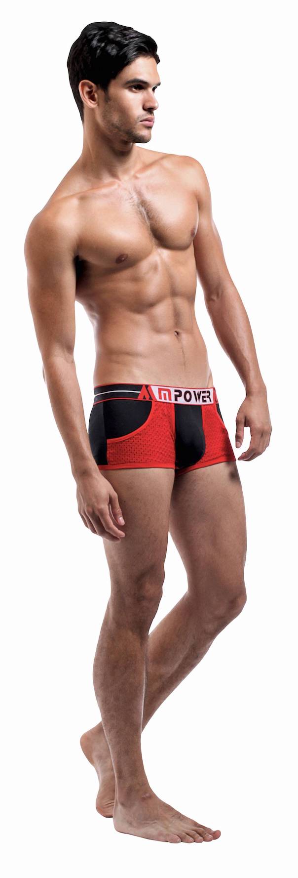 MP152220 Pocket de malPower Short - Negro/Rojo