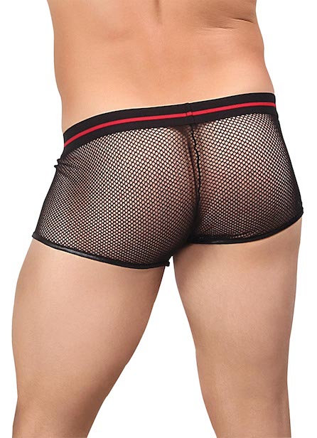 MP158156 Malepower Male Power Lo Rise Pouch Enhancer Short Black