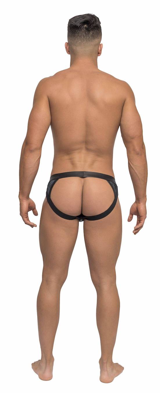 MP347238 Malepower Strappy Jock - Blue/Black