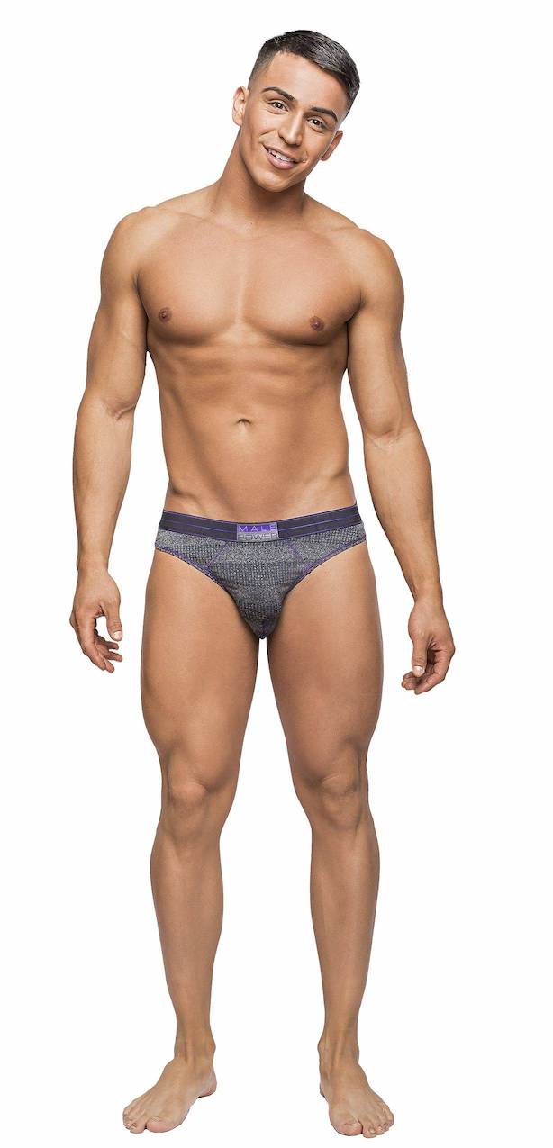 MP411244 MalePower Cutout Thong - Grijs