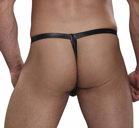MP422004 Malepower Ladder Thong - Black
