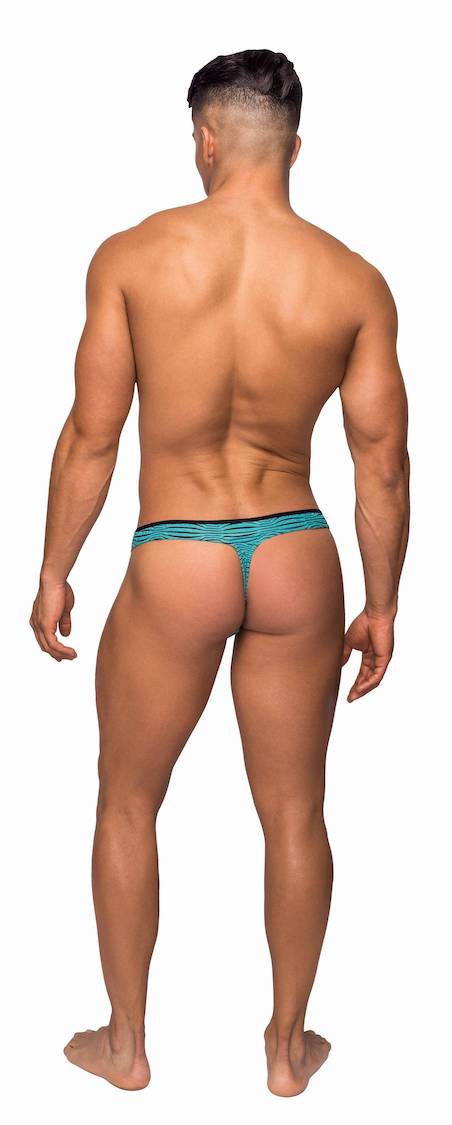 MP461234 MalePower Mini Thong - Seafoam/Black