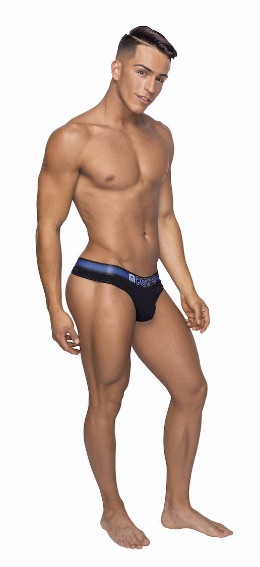 MP463235 TANGA DE MALEPOWER con cavidad de bolsillo - Negro