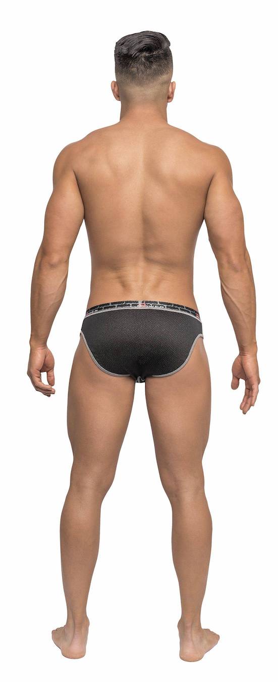 MP484237 MalePower Bikini Reversible - Black/Gray