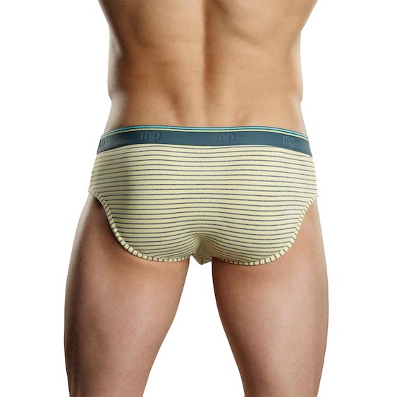 MP490208 Malepower mannelijke kracht Lo Rise Bikini geel/grijs