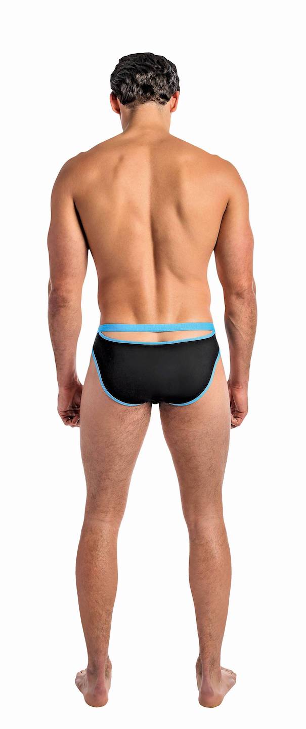 MP493230 Bikini de decupaj pentru malefici - Turq/Negru