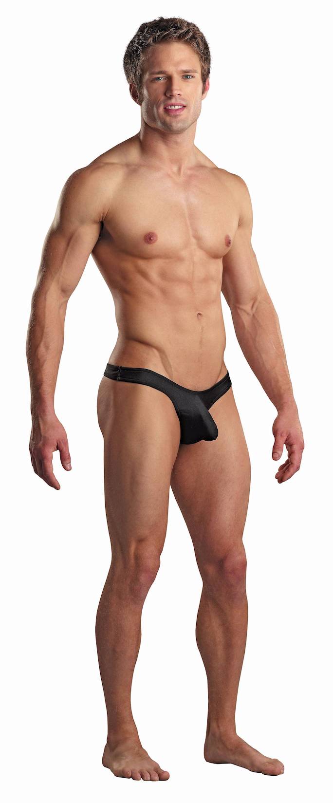 MPPAK872 MINI MINI POUCH THONG - negru