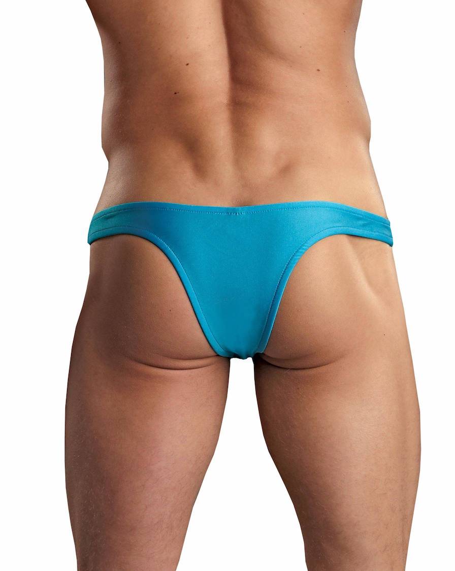 MPPAK874 MalePower Full Cut Thong Back - Turqouise