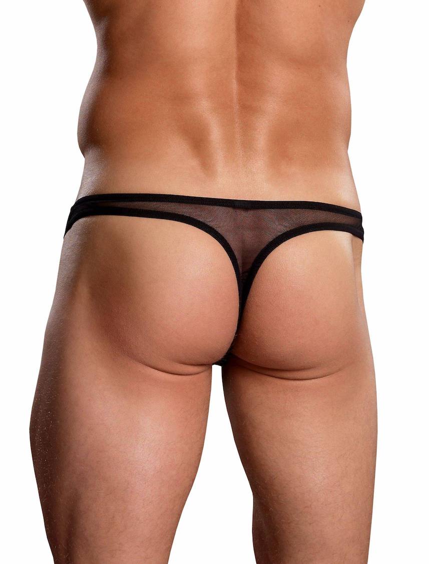 Mppak882 MalePower Mini Pouch Thong - zwart