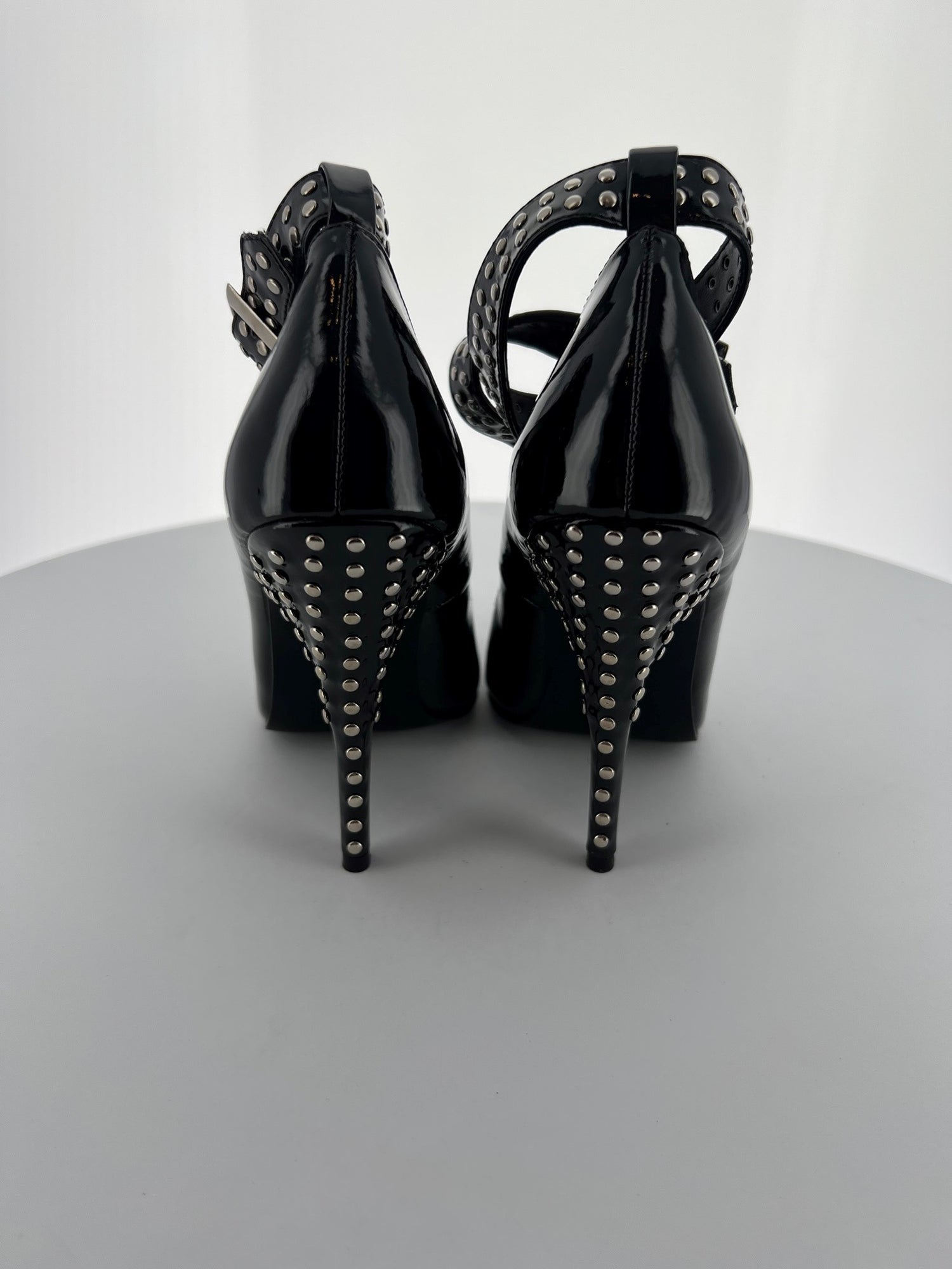 Seduce-446 Pleaser BLK Patente High Heel Alternative Calzado de venta descontinuada de venta