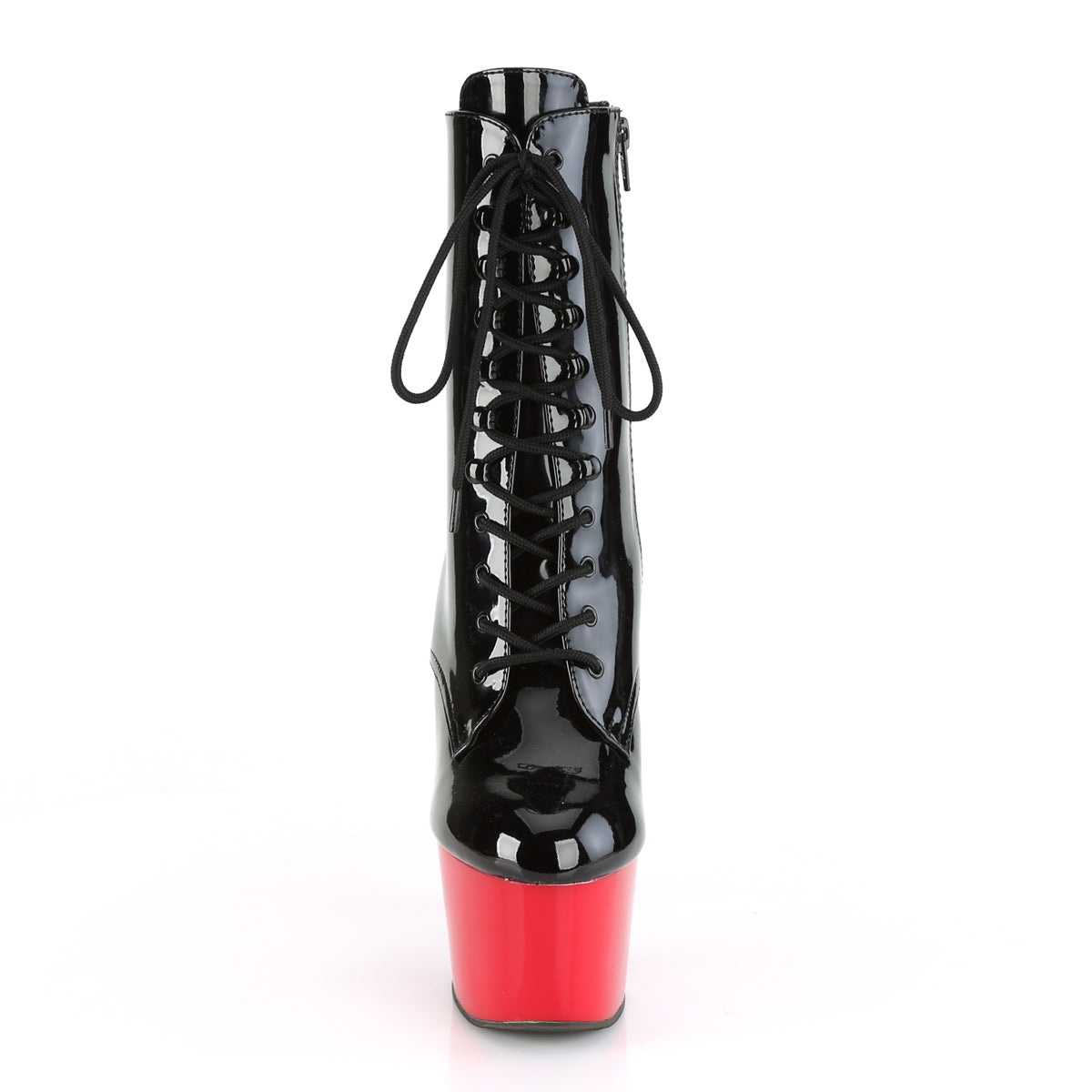 adore 1020 pleaser platforms exotic dancing sexy black patent red fetish footwear