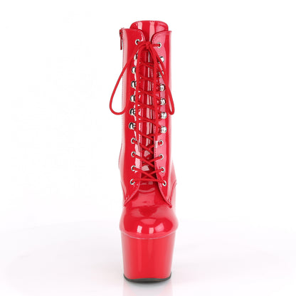ADORE 1020 Pleaser 7 Inch Heel Red Exotic Dancing Ankle Boot Pleaser Sexy Shoes Alternative Footwear