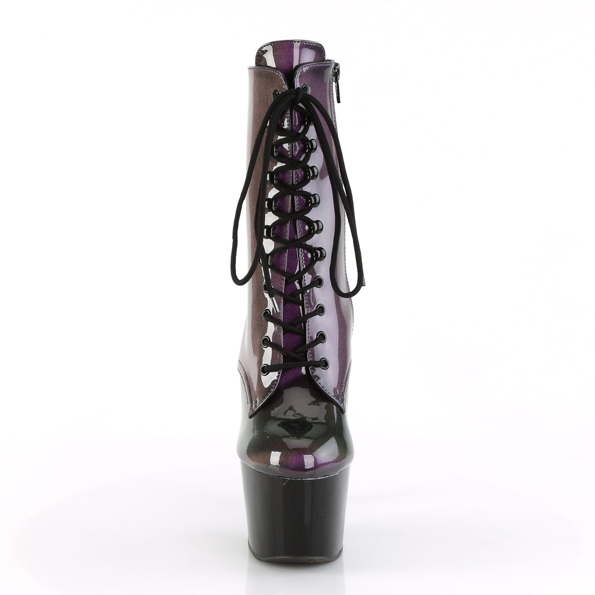 ADORE-1020SHG Pleaser Purple-Olive/Blk Platforms (Exotic Dancing)
