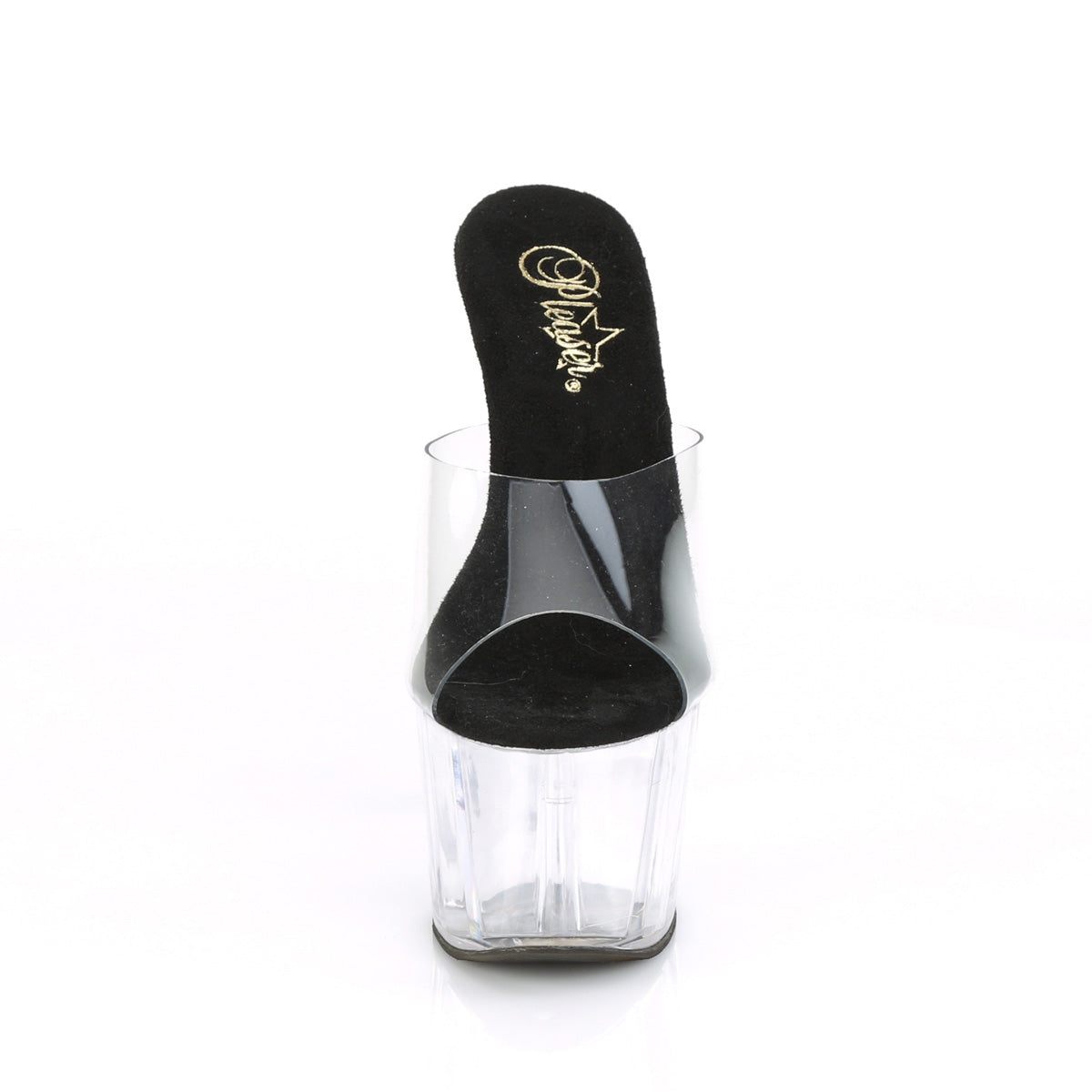adore 701 pleaser clear black clear platforms exotic dancing