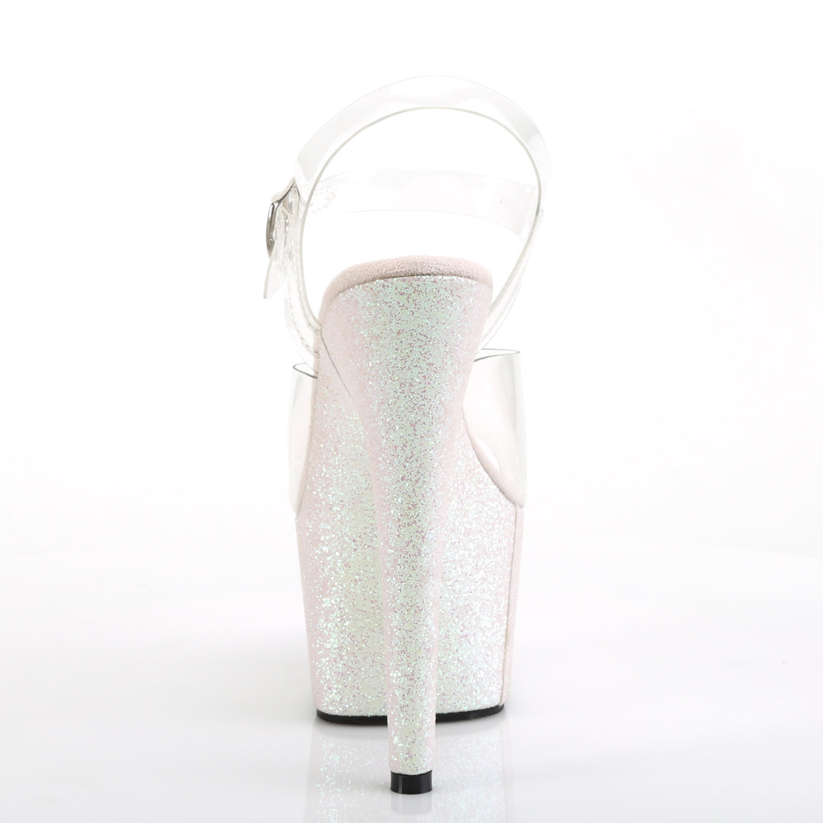 adore 708hgi pleaser silver sexy shoes 7 inch holographic insert ankle strap platforms sandals