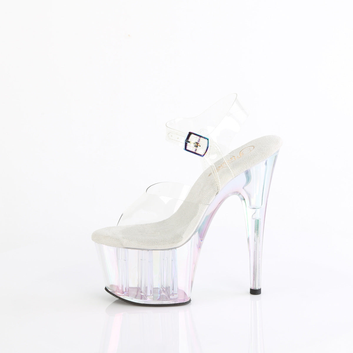 adore 709ht pleaser black holo holo tinted shoes