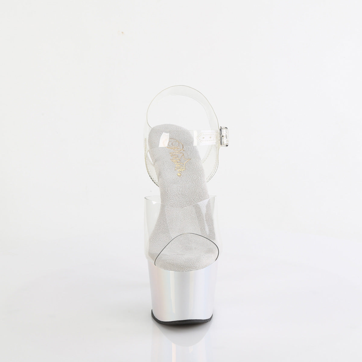 adore 708lq pleaser sexy footwear clr liquid slv hologram