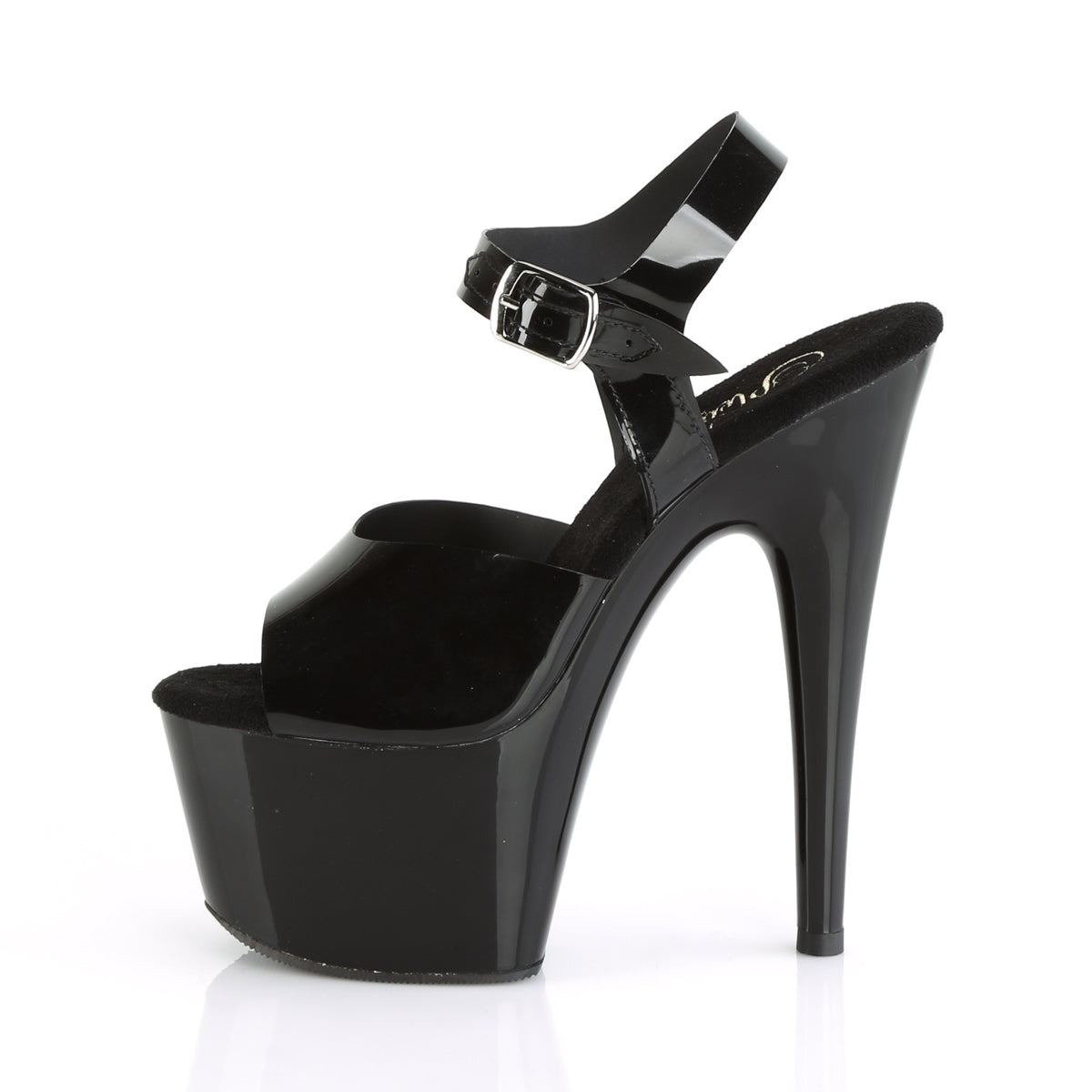 ADORE-708N Pleaser Sexy 7 Inch Heel Black Pole Dancer Shoes-Pleaser- Sexy Shoes Pole Dance Heels