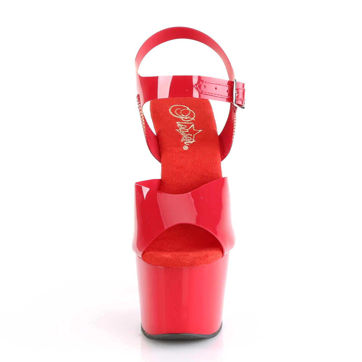 adore 708n pleaser sexy shoes 7 inch ankle strap platforms sandals red heels