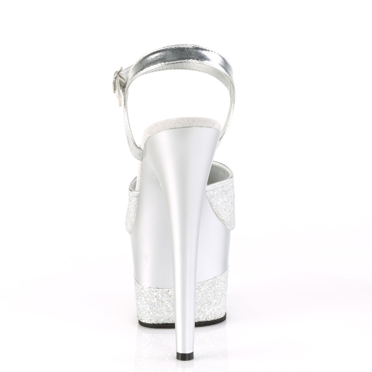 adore 709 2g pleaser sexy shoes black stiletto heel ankle strap glitter wrapped platforms sandals