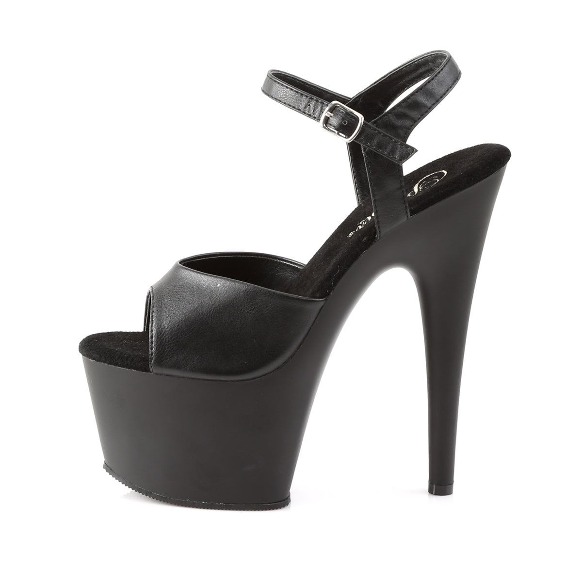 ADORE-709 Pleasers 7 Inch Heel Black Pole Dancing Platforms-Pleaser- Sexy Shoes Pole Dance Heels