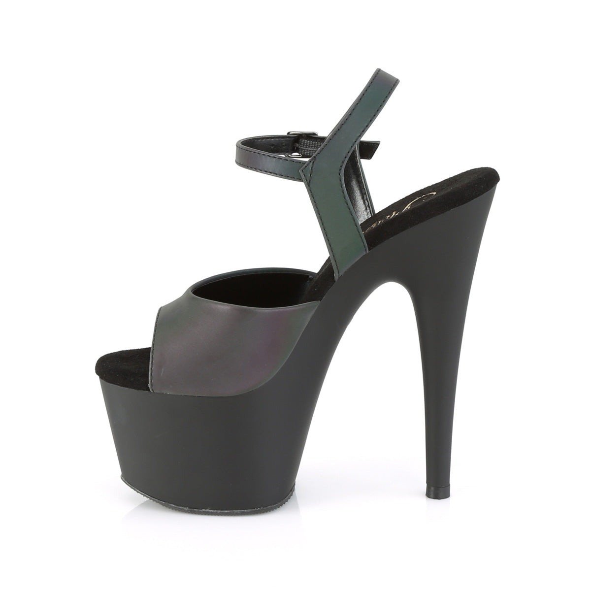 ADORE-709REFL 7 Inch Green Multi Reflective Pole Dancer Shoe-Pleaser- Sexy Shoes Pole Dance Heels