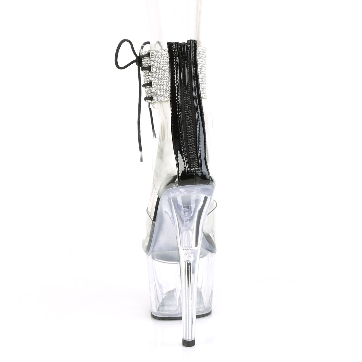 adore 724f pleaser clear white fur white fur platforms exotic dancing