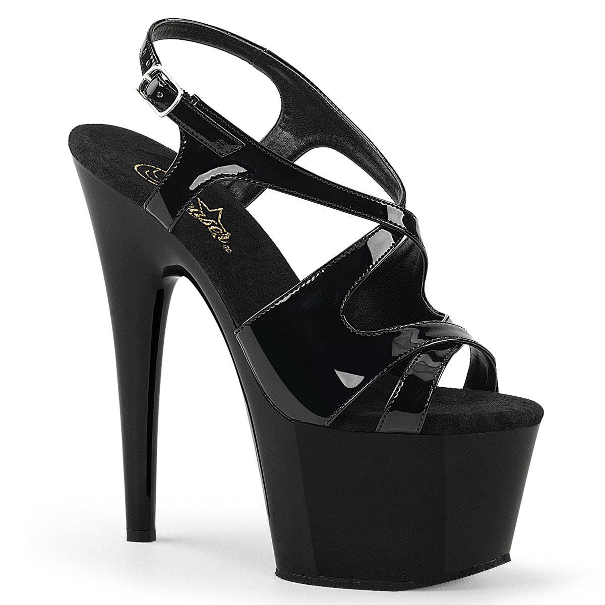 Black 7 Inch Lap Dance Platform Shoes - Pleaser ADORE-730