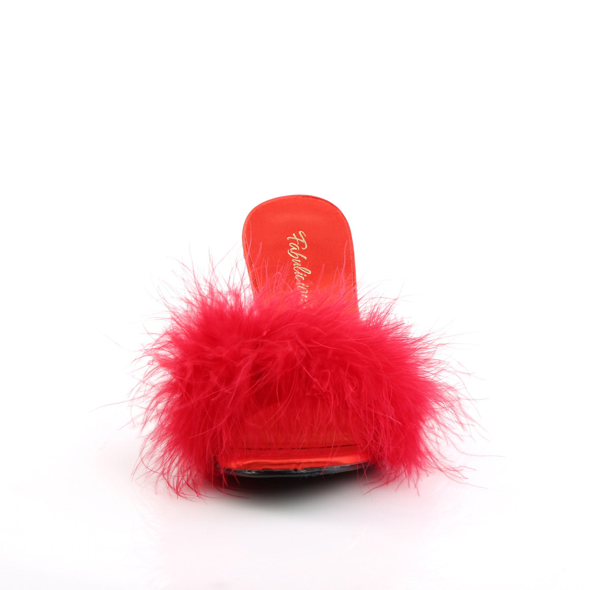 amour 03 fabulicious sexy shoes 3 inch classic marabou slipper fluffy mules red