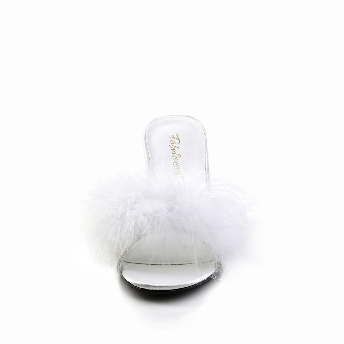 amour 03 fabulicious white fluffy furry slippers