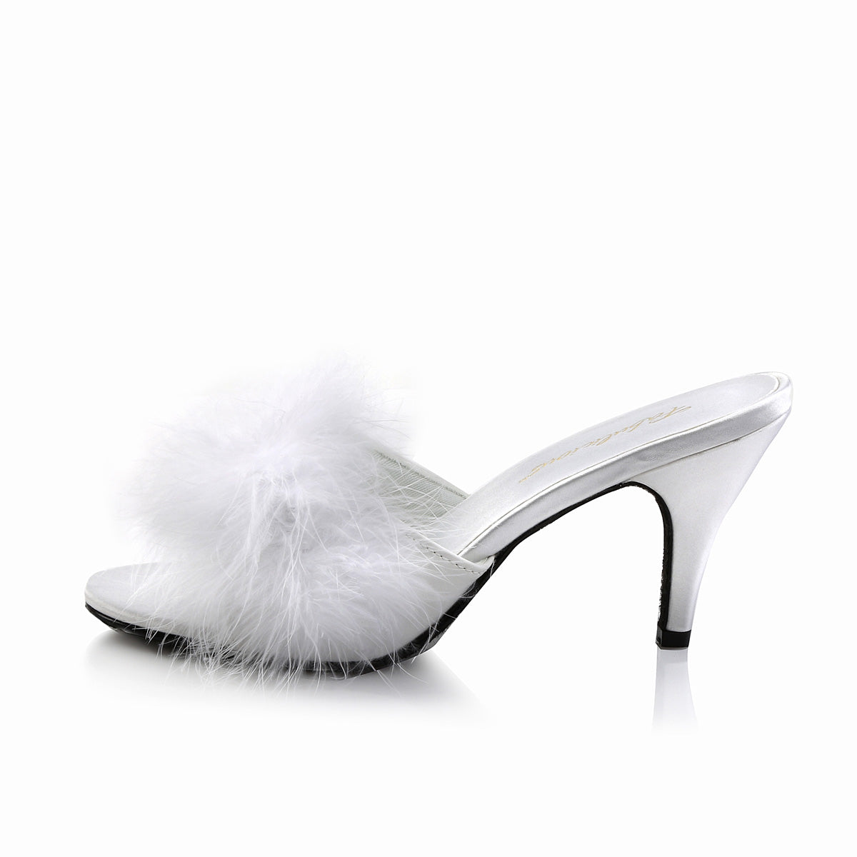 AMOUR-03 Fabulicious 3 Inch Heel White Faux Fur Sexy Shoes-Fabulicious- Sexy Shoes Pole Dance Heels
