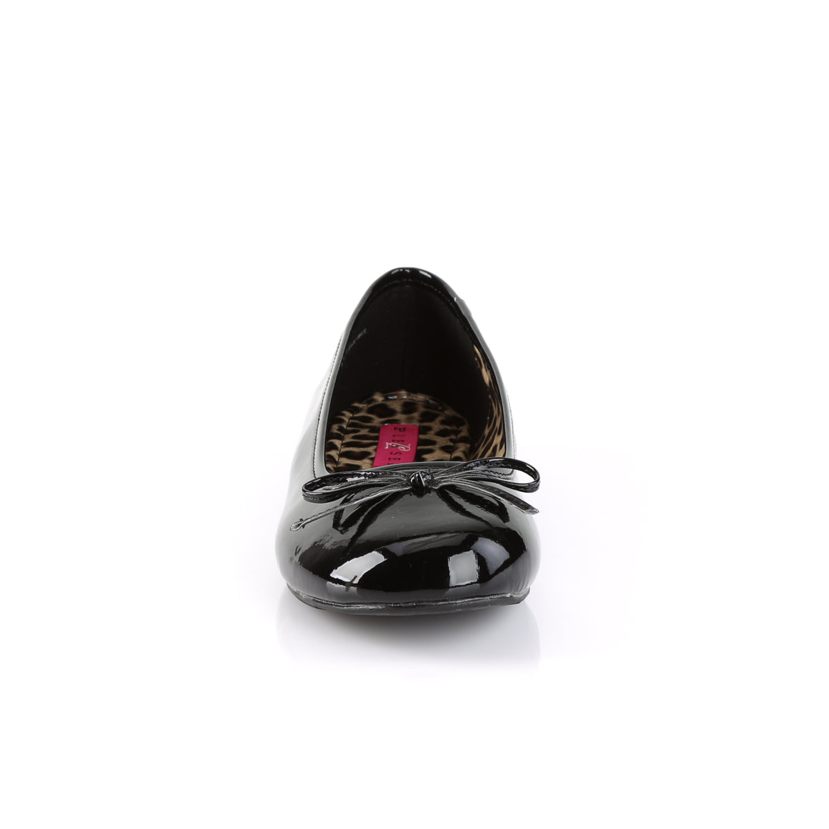 pleaser pink label fetish shoes no platforms anna 01 black shiny
