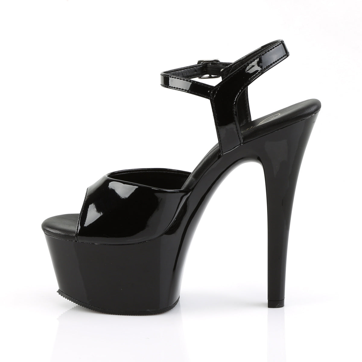 ASPIRE-609 Pleaser 6" Heel Black Patent Pole Dancing Shoes-Pleaser- Sexy Shoes Pole Dance Heels